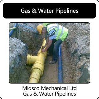 gas and water pipelines